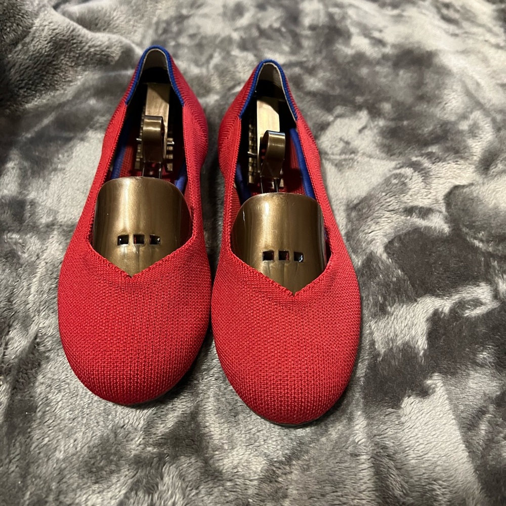 Rothy’s scooter red flat size 7.5
